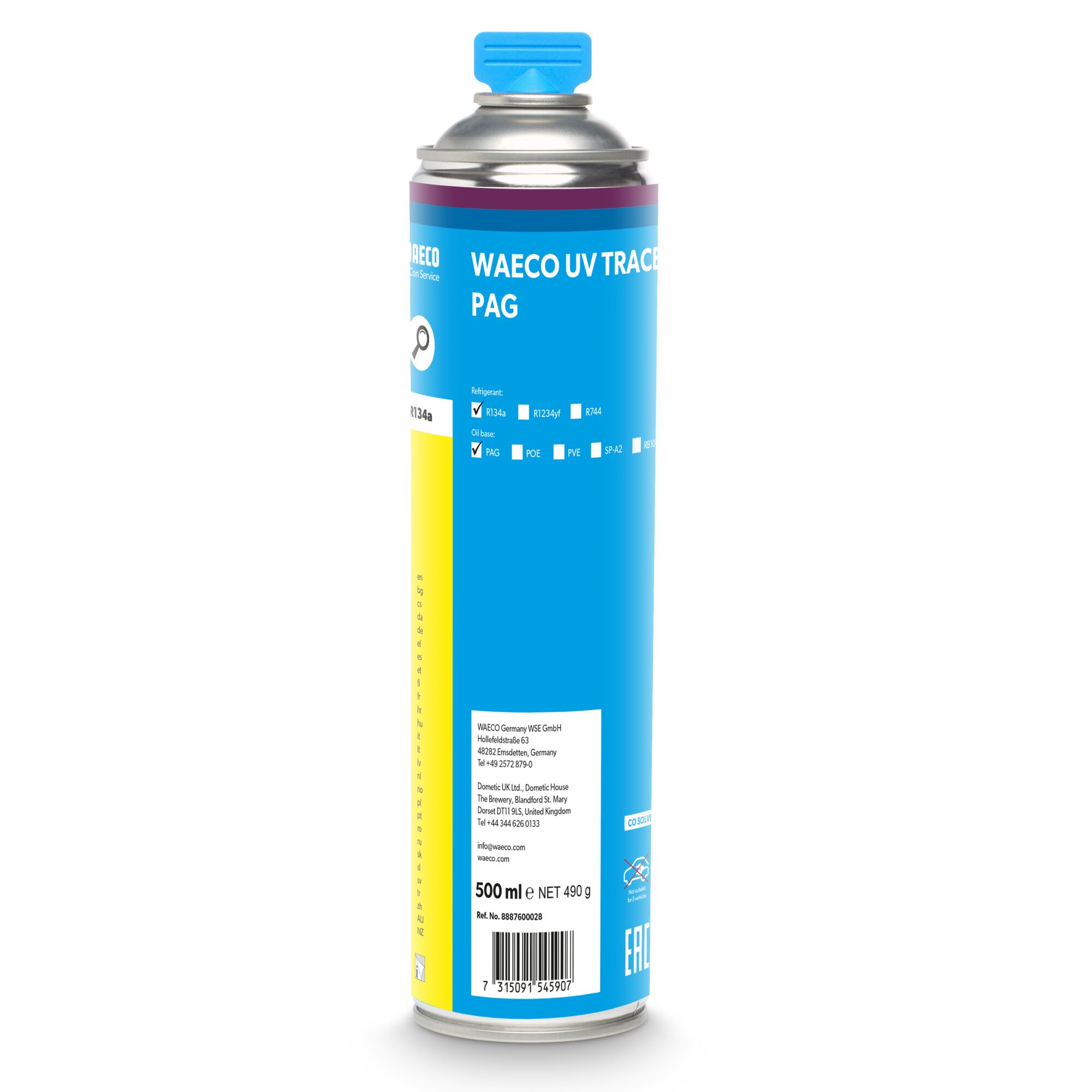 WAECO Tracer UV Additive for R134a (500ML)Part Number: 01601-0006Price: £165